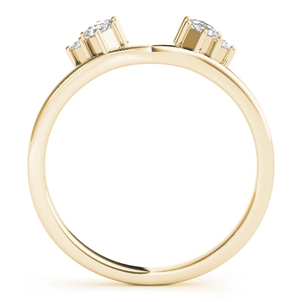 Wraps & Inserts Wedding Band (0.3 ct. tw.), Side view in yellow gold
