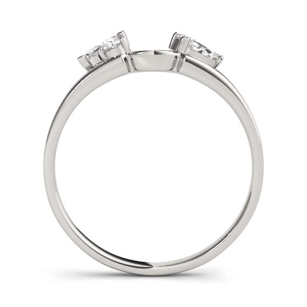 Wraps & Insert Wedding Bands (0.22 ct. tw.), Side view in white gold or platinum