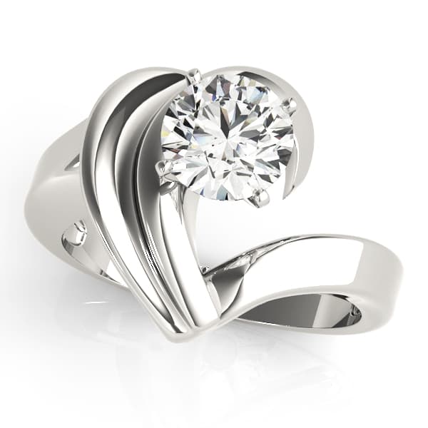 ENGAGEMENT RINGS SOLITAIRES ANY SH — style 81709 in 10k White Gold