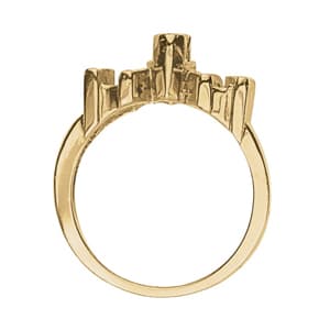 Marquise Gemstone Ring (1/2 ct. tw.), Side view in white gold or platinum