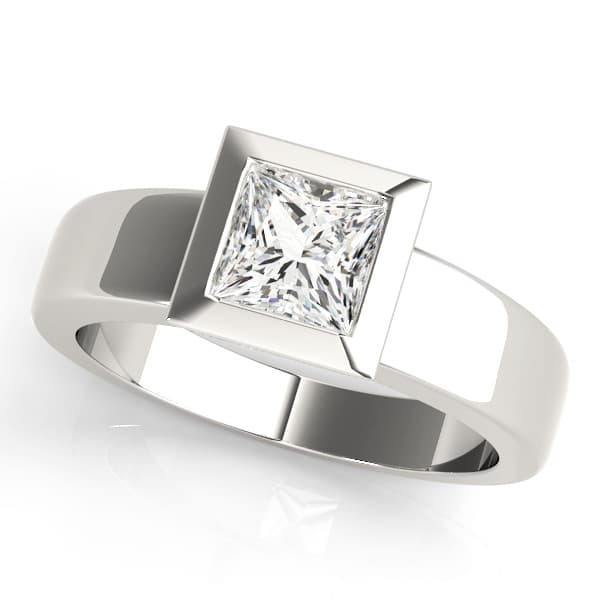 ENGAGEMENT RINGS SOLITAIRES PRINCE — style 81753 in 10k White Gold