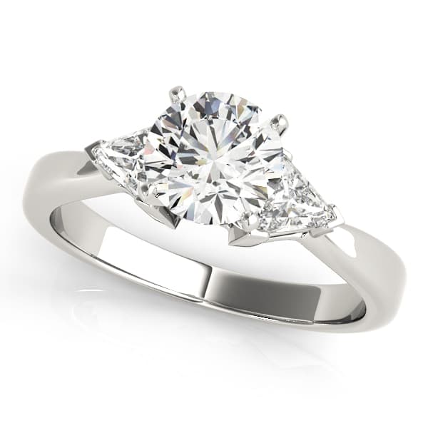 3-Stone Trillion Shape Engagement Ring — style 81785 in 10k White Gold