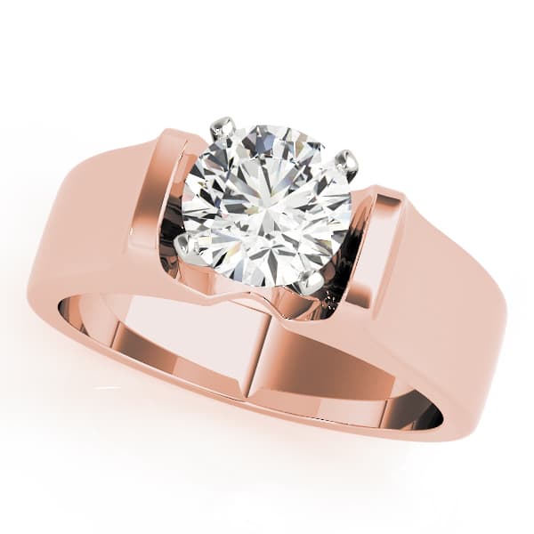 Solitaire Engagement Ring in Rose gold