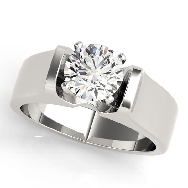 Solitaire Engagement Rings — style 81837 in 10k White Gold