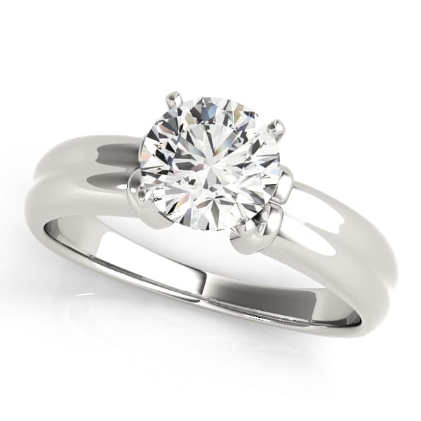 Solitaire Engagement Ring — style 81876 in 10k White Gold