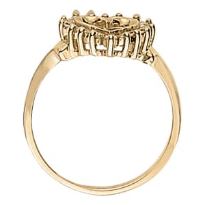 Diamond Fashion Heart Rings (1/4 ct. tw.), Side view in white gold or platinum