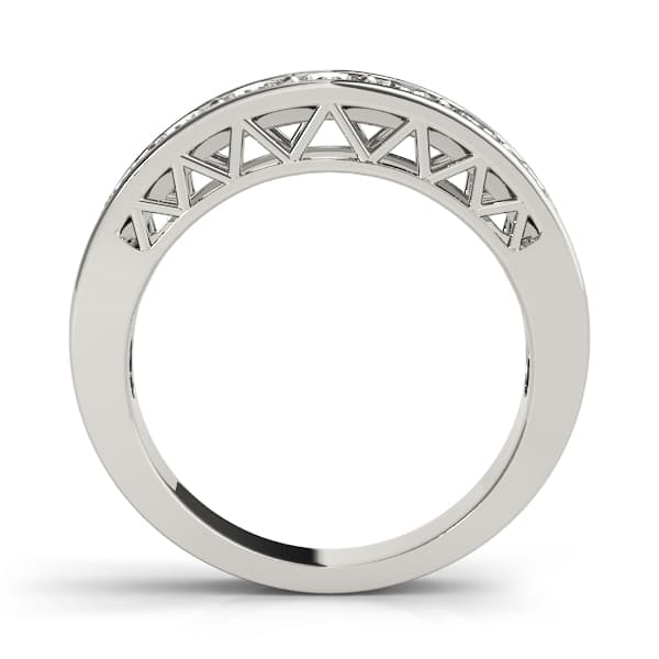 Filagree Sides Band (0.56 ct. tw.), Side view in white gold or platinum