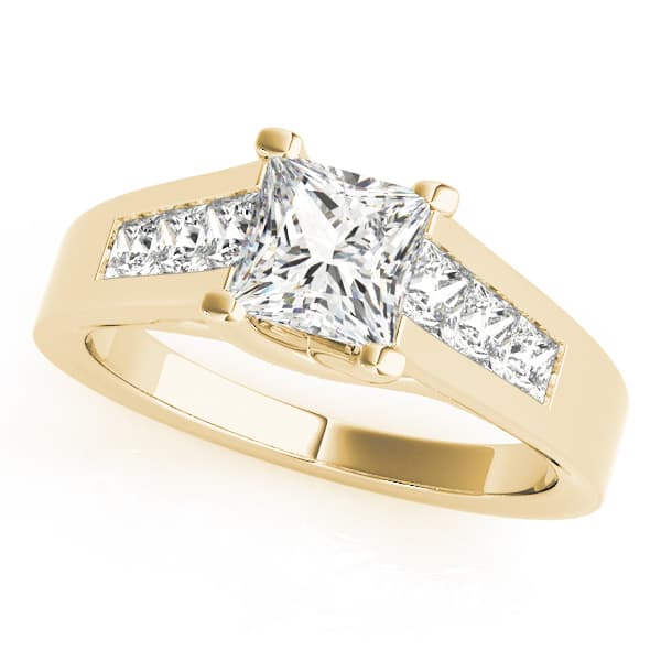 Trellis Engagement Ring, style 82075, Front view in yellow gold