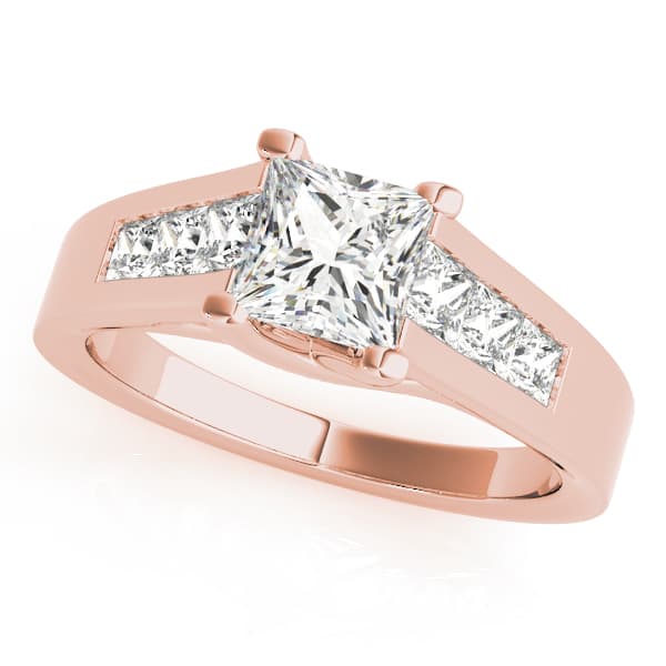 Trellis Engagement Ring, style 82075, Front view in rose gold