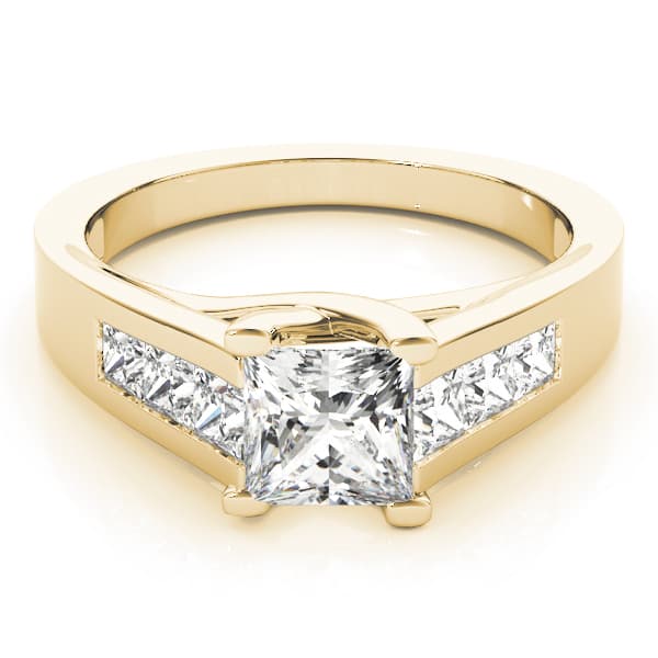 Trellis Engagement Ring, style 82075, On hand view in yellow gold
