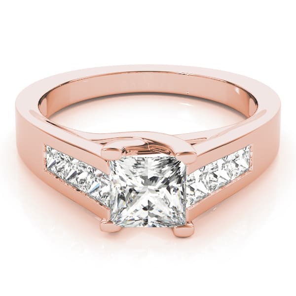 Trellis Engagement Ring, style 82075, On hand view in rose gold