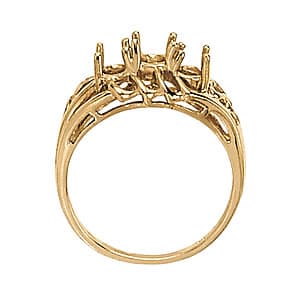 Oval Color Rings (1 1/8 ct. tw.), Side view in white gold or platinum