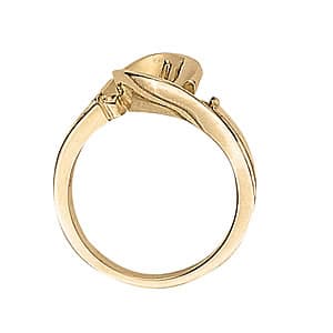Pearl Color Ring (1/8 ct. tw.), Side view in white gold or platinum
