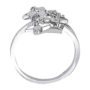 Diamond Fashion Novelty (0.06 ct. tw.), Side view in white gold or platinum