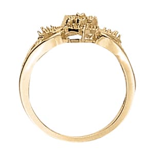 Diamond Fashion Fashion Rings (0.06 ct. tw.), Side view in white gold or platinum