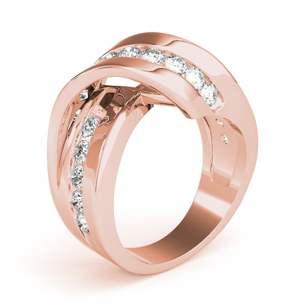 Diamond Fashion Fashion Rings (0.95 ct. tw.), Angle view in rose gold