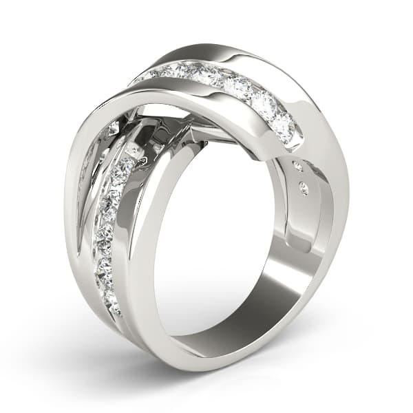 Diamond Fashion Fashion Rings (0.95 ct. tw.), Angle view in white gold or platinum