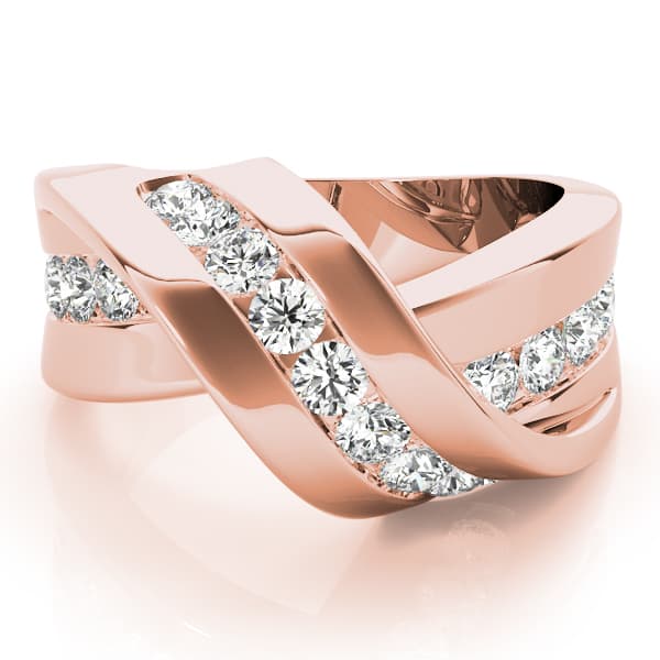 Diamond Fashion Fashion Rings (0.95 ct. tw.), On hand view in rose gold