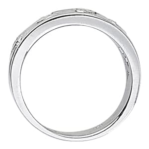 Diamond Fashion Right Hand Rings (0.3 ct. tw.), Side view in white gold or platinum