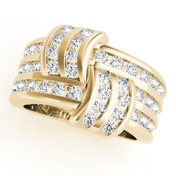 Diamond Fashion Fashion Rings (1 ct. tw.), Front view in yellow gold