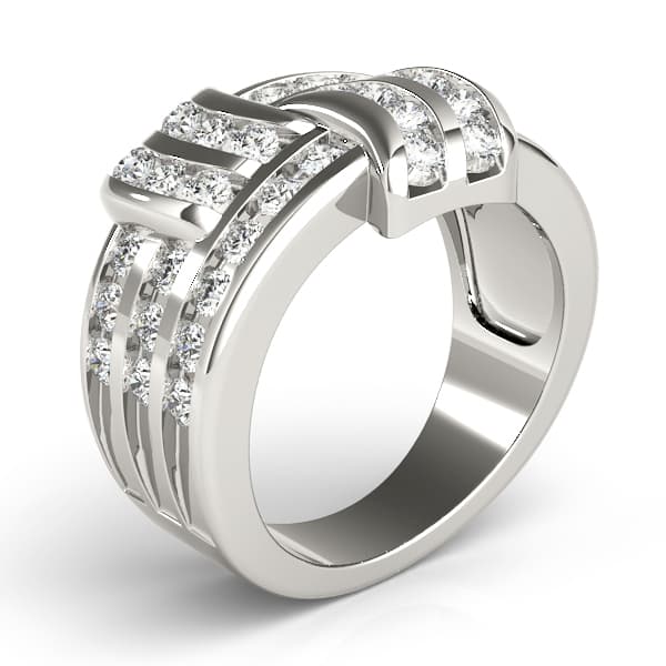 Diamond Fashion Fashion Rings (1 ct. tw.), Angle view in white gold or platinum