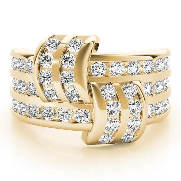 Diamond Fashion Fashion Rings (1 ct. tw.), On hand view in yellow gold