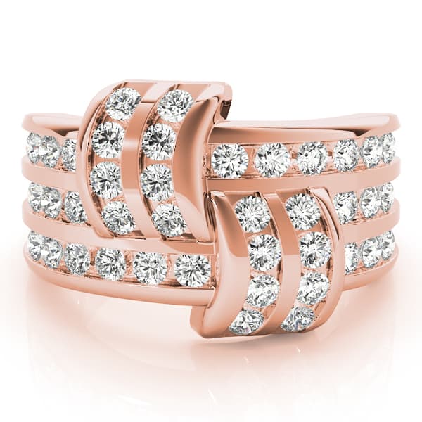 Diamond Fashion Fashion Rings (1 ct. tw.), On hand view in rose gold