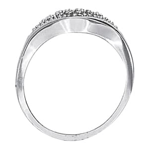 Diamond Fashion Cluster (0.85 ct. tw.), Side view in white gold or platinum