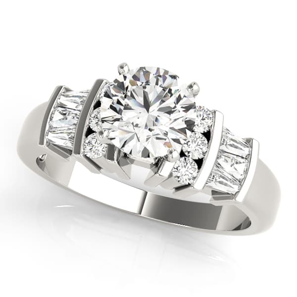 ENGAGEMENT RINGS FANCY SHAPE BAGUE — style 82439 in 10k White Gold