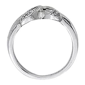 Diamond Fashion Fashion Rings (0.18 ct. tw.), Side view in white gold or platinum