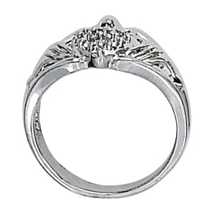 Diamond Fashion Religious (1/8 ct. tw.), Side view in white gold or platinum
