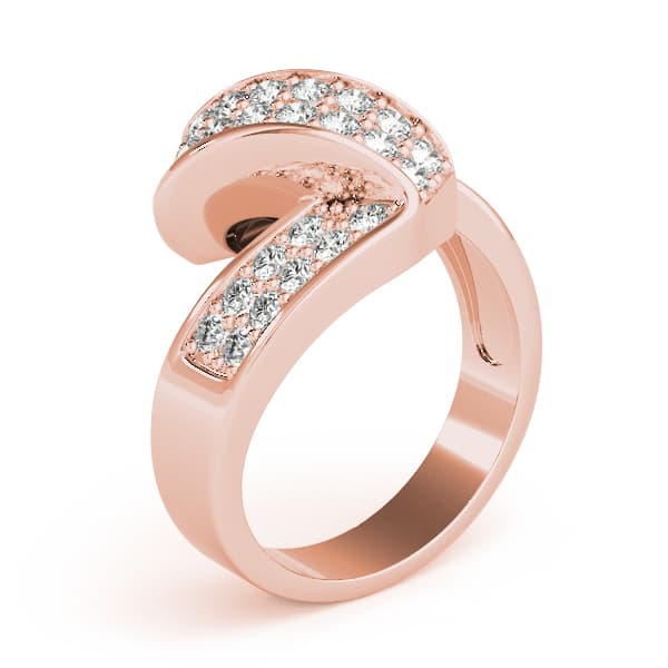Diamond Fashion Bands (2/3 ct. tw.), Angle view in rose gold