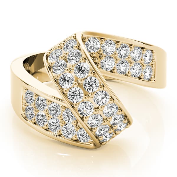 Diamond Fashion Bands (2/3 ct. tw.), On hand view in yellow gold