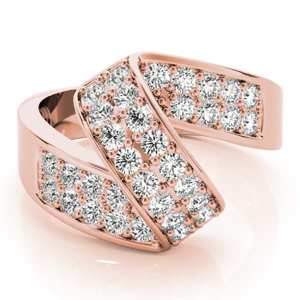 Diamond Fashion Bands (2/3 ct. tw.), On hand view in rose gold