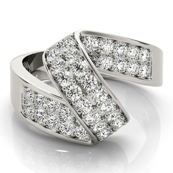 Diamond Fashion Bands (2/3 ct. tw.), On hand view in white gold or platinum