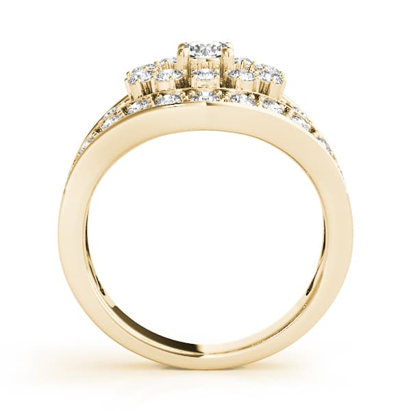 Diamond Fashion Right Hand Rings (0.52 ct. tw.), Side view in yellow gold