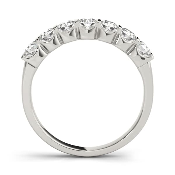 Bar Set Wedding Band (0.98 ct. tw.), Side view in white gold or platinum