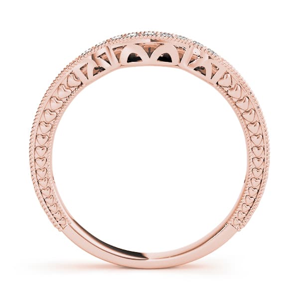 Wedding Bands (1/8 ct. tw.), Side view in rose gold