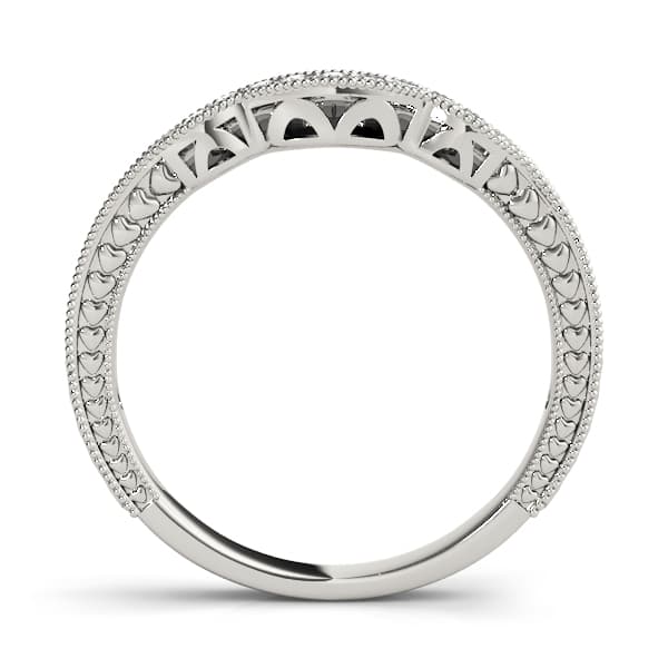 Wedding Bands (1/8 ct. tw.), Side view in white gold or platinum