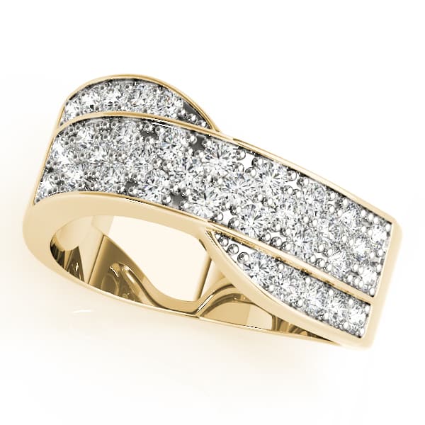 Diamond Fashion Bands (0.72 ct. tw.), Front view in yellow gold