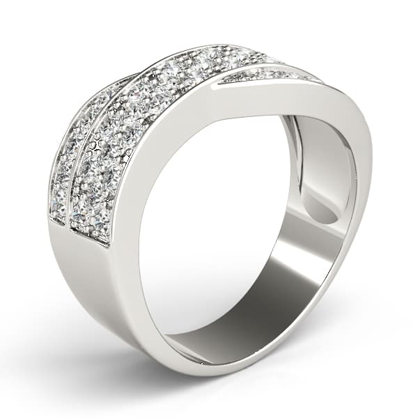 Diamond Fashion Bands (0.72 ct. tw.), Angle view in white gold or platinum