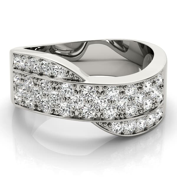 Diamond Fashion Bands (0.72 ct. tw.), On hand view in white gold or platinum