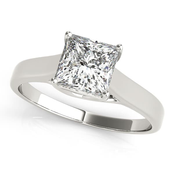 Solitaire Trellis Engagement Rings — style 82652 in 10k White Gold