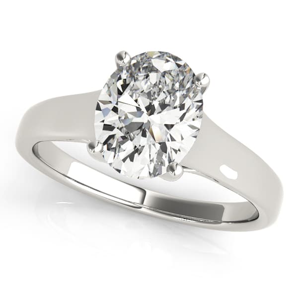 Solitaire Trellis Engagement Rings — style 82653 in 10k White Gold