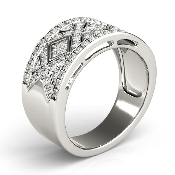 Diamond Fashion Fashion Rings (0.54 ct. tw.), Angle view in white gold or platinum