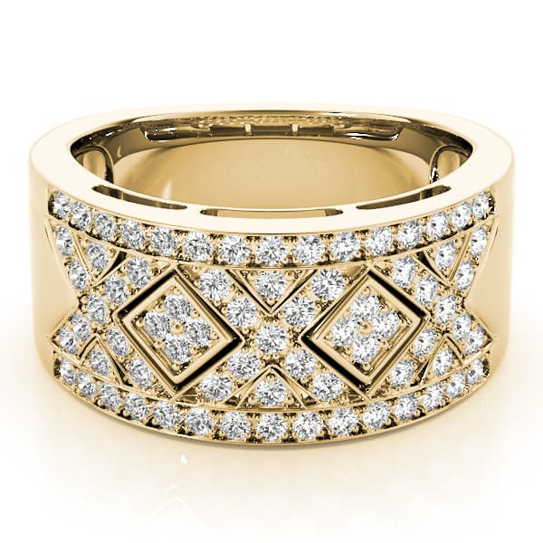 Diamond Fashion Fashion Rings (0.54 ct. tw.), On hand view in yellow gold