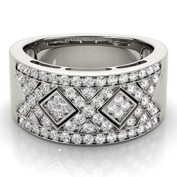 Diamond Fashion Fashion Rings (0.54 ct. tw.), On hand view in white gold or platinum