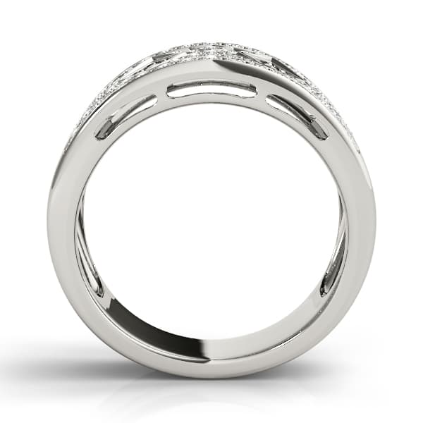 Diamond Fashion Fashion Rings (0.54 ct. tw.), Side view in white gold or platinum