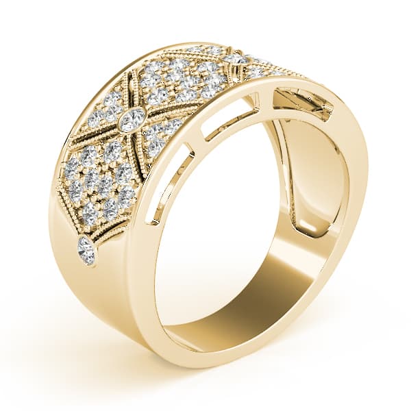 Diamond Fashion Fashion Rings (0.52 ct. tw.), Angle view in yellow gold