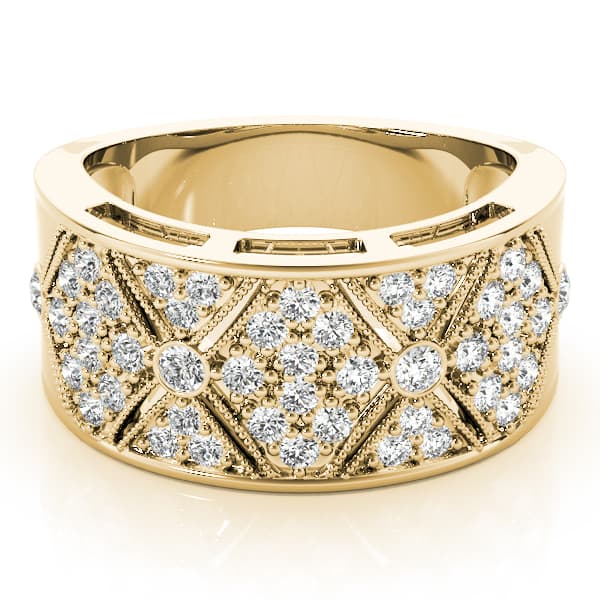Diamond Fashion Fashion Rings (0.52 ct. tw.), On hand view in yellow gold